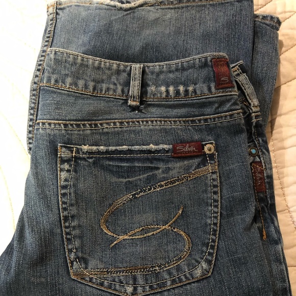 Old style silver jeans - Picture 1 of 2